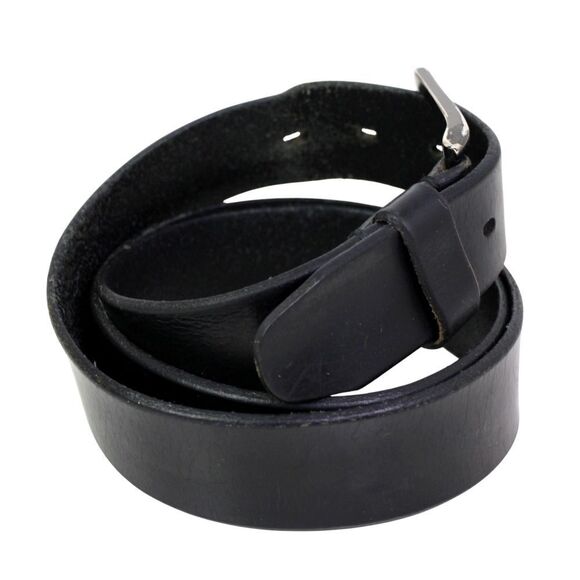 Levi's SADDLE BLACK GENUINE LEATHER 1 3/8"Wd DRESS CASUAL MEN'S BELT Sz 38 (72D - Picture 5 of 15